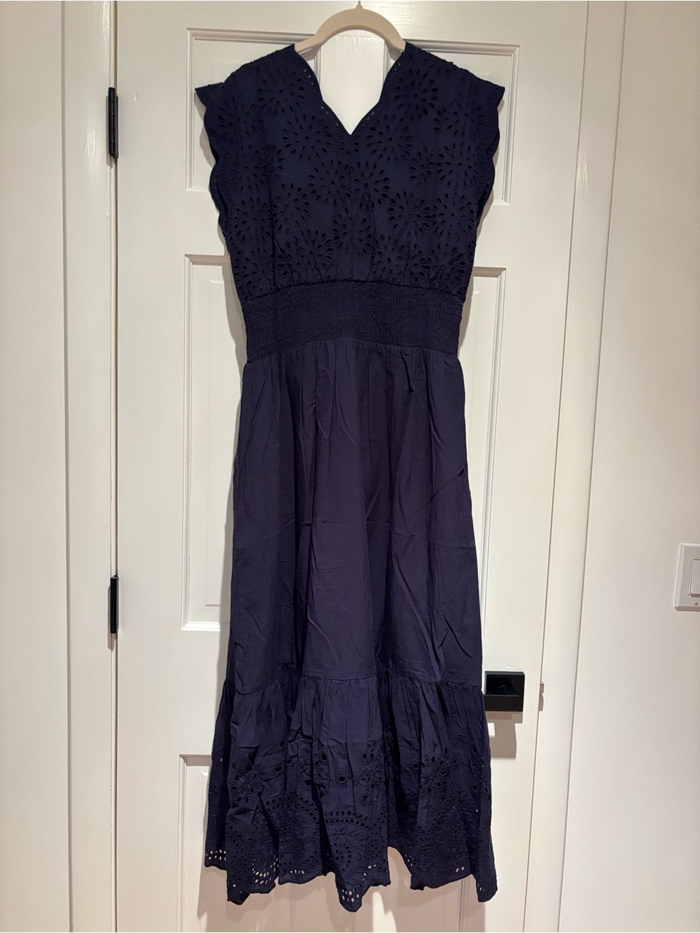 Fiona Dress in Navy Denim Eyelet, Size Small, NWT! - Picture 9 of 9
